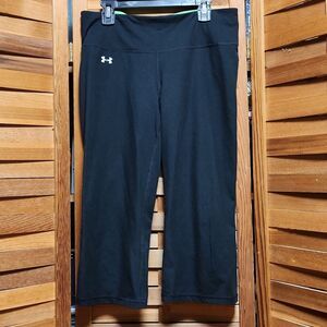 Under Armour All Season Gear Capris Leggings Women Size S Polyester Elastane